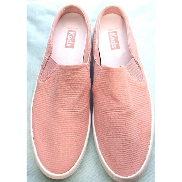 Keds Women's 9 Pink Canvas Slip-In Sneakers Comfort Easy-On Casual - Picture 2 of 9
